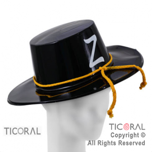 SOMBRERO ZORRO PLASTICO x 6